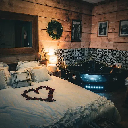Le Chalet Romantique En Montagne, Spa, Ecran Cinema, Lit King Size, Day Use, 5Min Centre Evreux Exterior photo