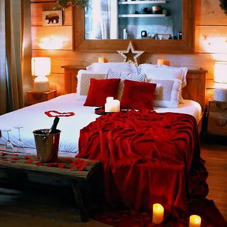 Le Chalet Romantique En Montagne, Spa, Ecran Cinema, Lit King Size, Day Use, 5Min Centre Evreux Exterior photo