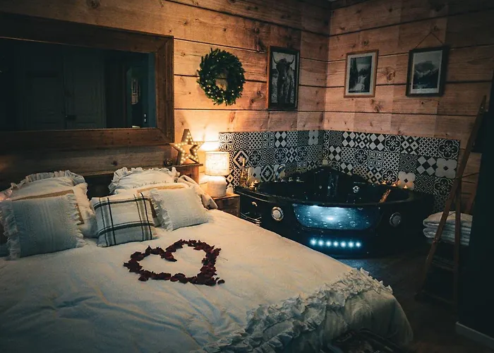 Le Chalet Romantique En Montagne, Spa, Ecran Cinema, Lit King Size, Day Use, 5Min Centre